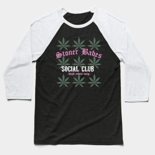 Stoner Babes Social Club Baseball T-Shirt